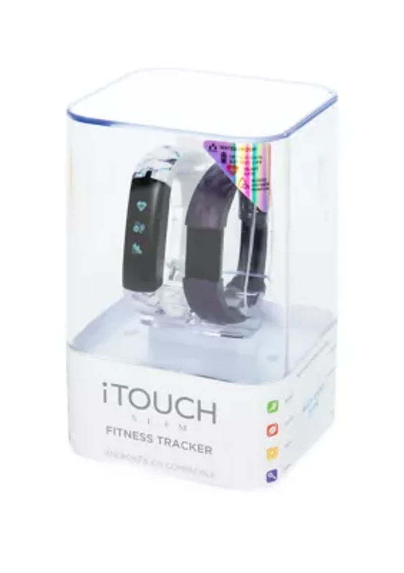 Slim Marble Fitness Tracker with Replacement Strap