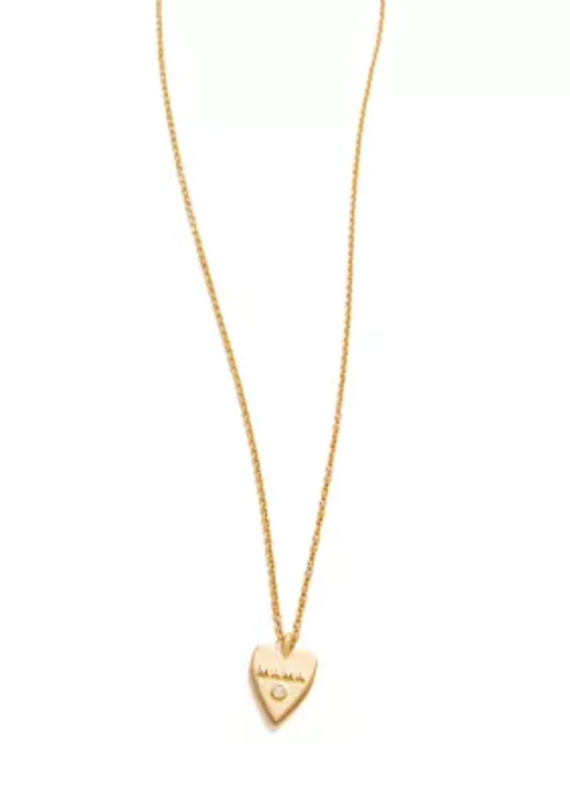 Mama Heart Pendant Necklace