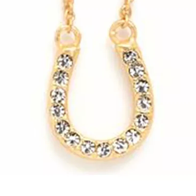 Feel Lucky Horseshoe Gold Plated Necklace