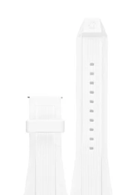Connected Men's Dylan White Silicone Strap
