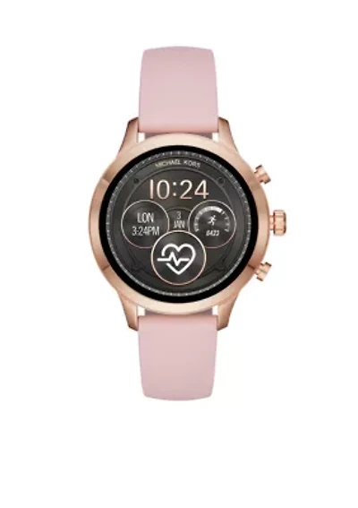 Runway Pink Silicon Strap Watch