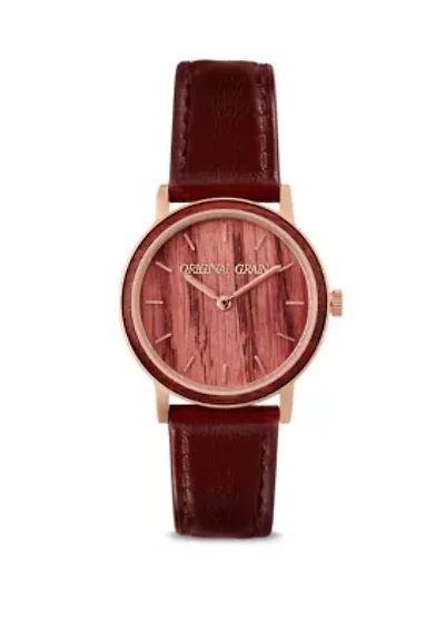 Stainless Steel Antique Wine Soaked Minimalist Watch