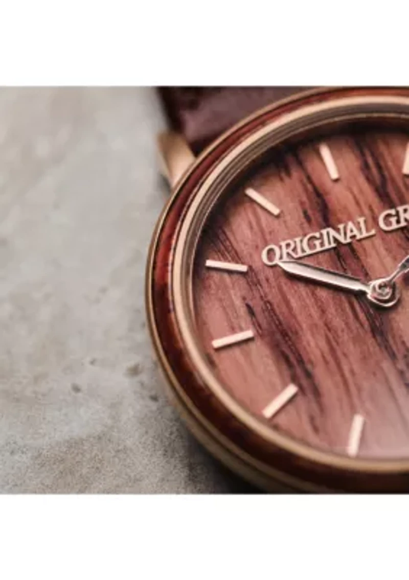 Stainless Steel Antique Wine Soaked Minimalist Watch