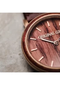 Stainless Steel Antique Wine Soaked Minimalist Watch