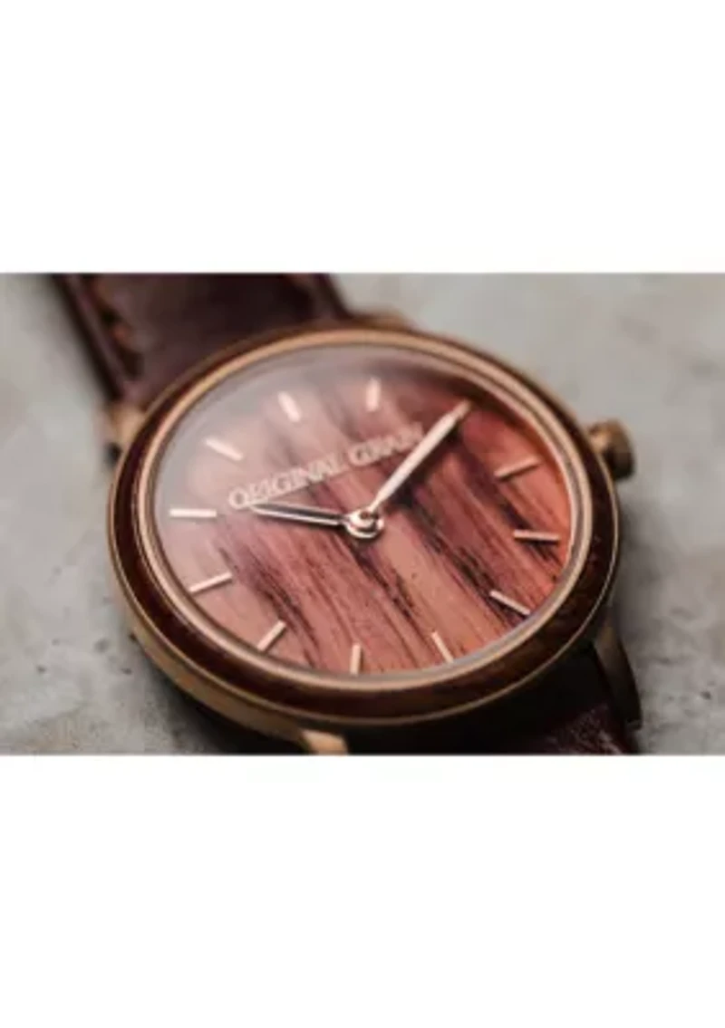 Stainless Steel Antique Wine Soaked Minimalist Watch