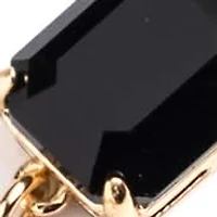 Gold Tone Stone Flex Bracelet