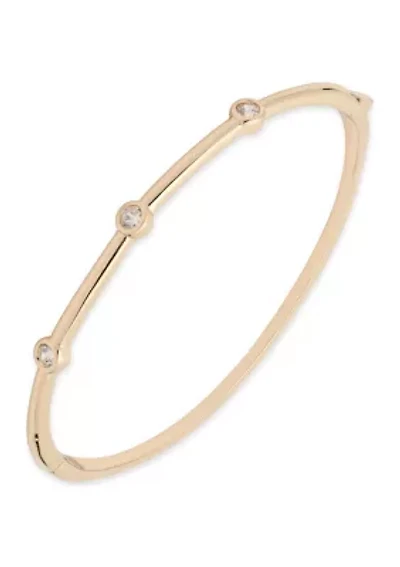 Crystal Hinge Bangle Bracelet