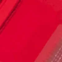 Red Stone Bypass Pavé Cuff Bracelet