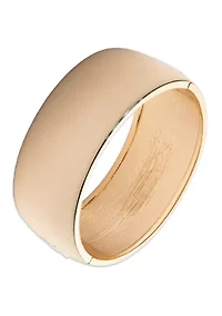 Large Gold Tone Bangle Bracelet