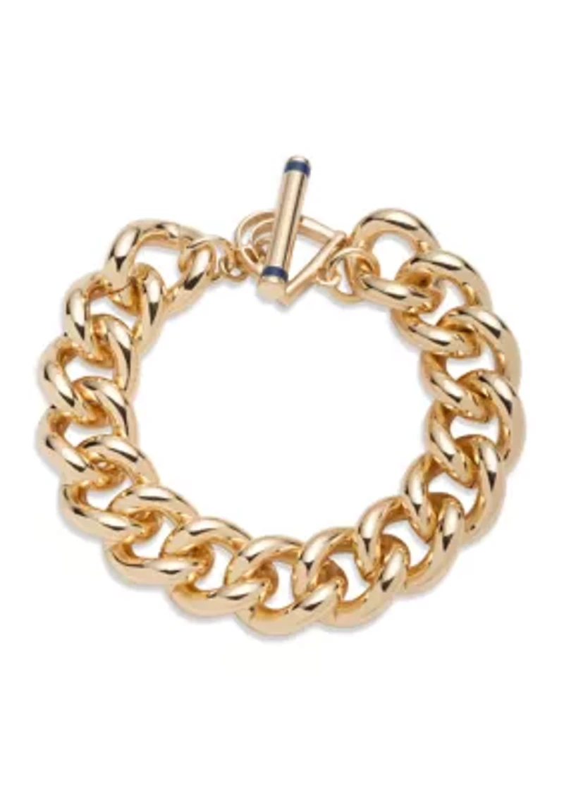 Chain Link Toggle Bracelet