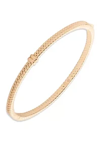 Herringbone Bangle Bracelet