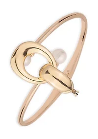 Pearl Bypass Cuff Bracelet