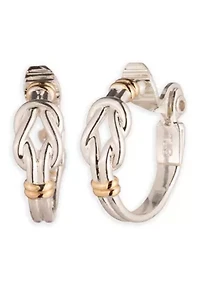 Clip Ear Knot Hoop Earrings
