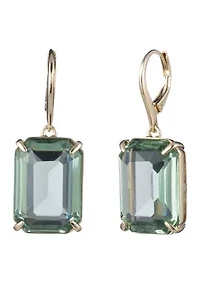 Stone Lever Back Earrings