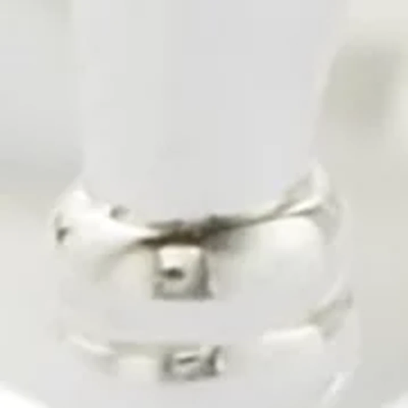 Silver Tone 20mm Hoop Earrings