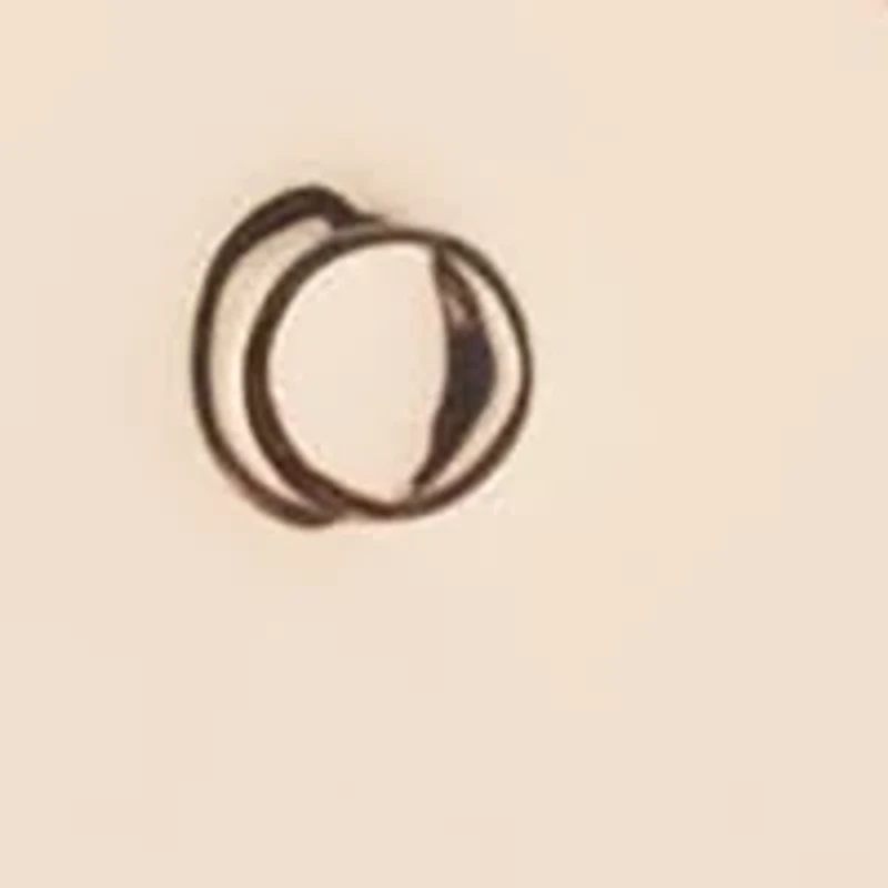 Gold Tone Heart Lock Stud Earrings