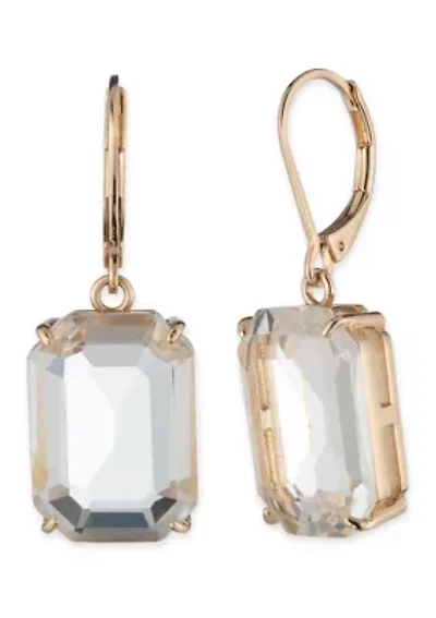 Stone Lever Back Earrings