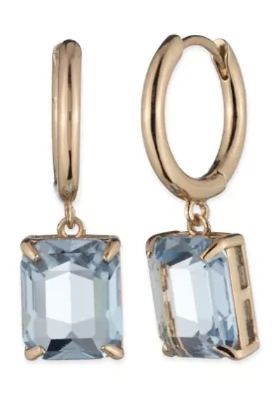 Huggie Stone Drop Earrings