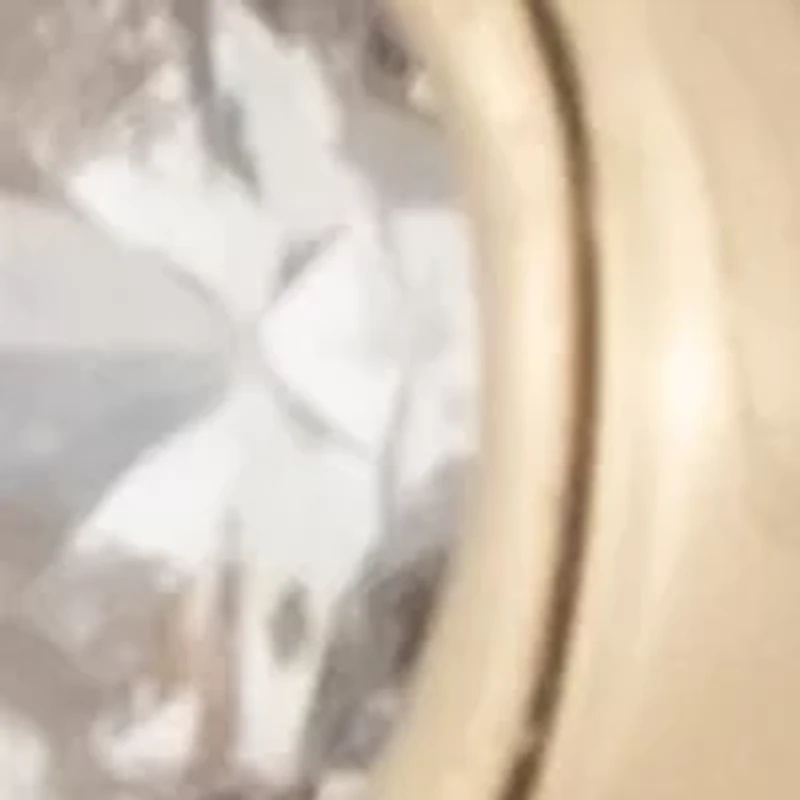 Gold Tone Crystal White 13mm Hoop Earrings
