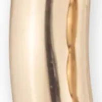 Gold Tone 20mm Bead Split Hoop Earrings