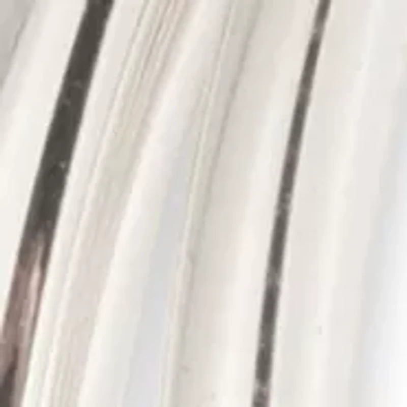 Silver Tone Split Hoop Earrings