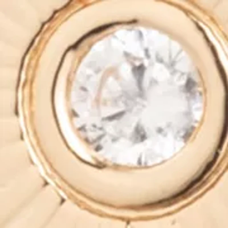 Heart Drop Cubic Zirconia Earrings