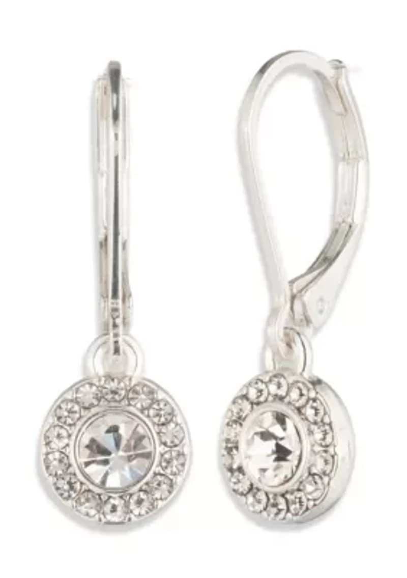 Pave Drop Earrings