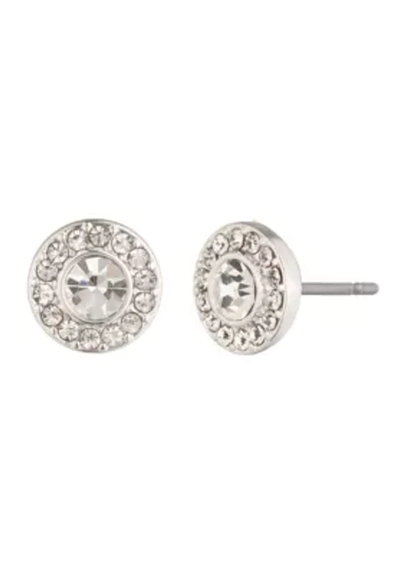 Pave Stud Earrings