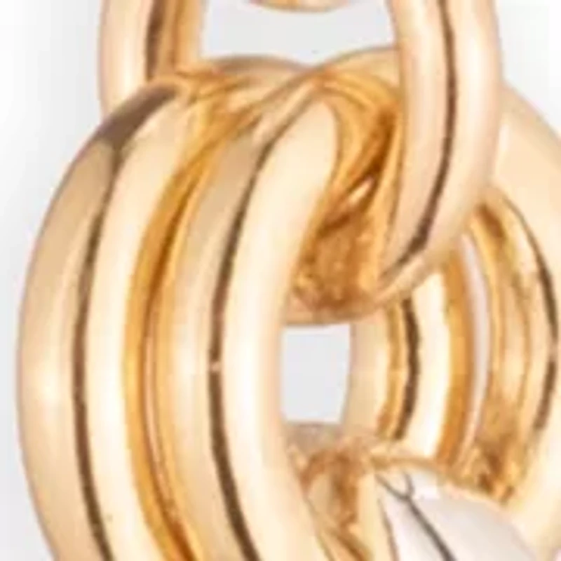  Logo Knot Linear Earrings