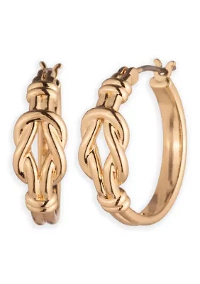 Knot Hoop Earrings