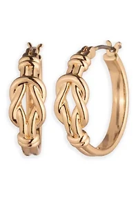 Knot Hoop Earrings