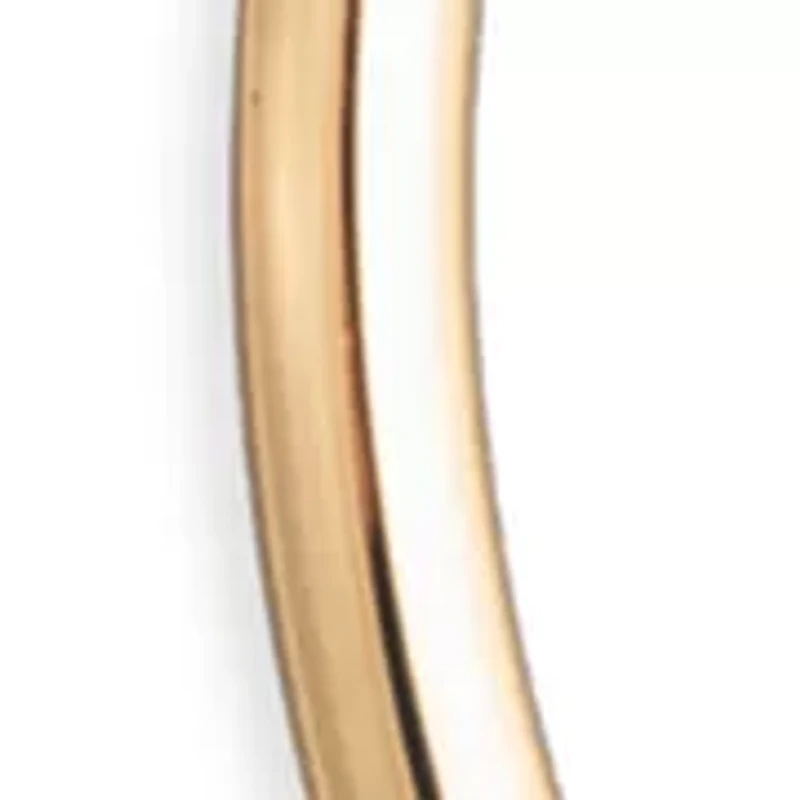 Two Tone Split Hoop Earrings