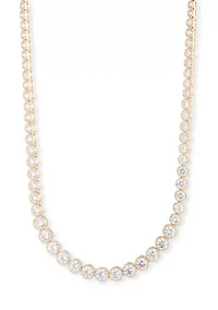 Cubic Zirconia Tennis Collar Necklace