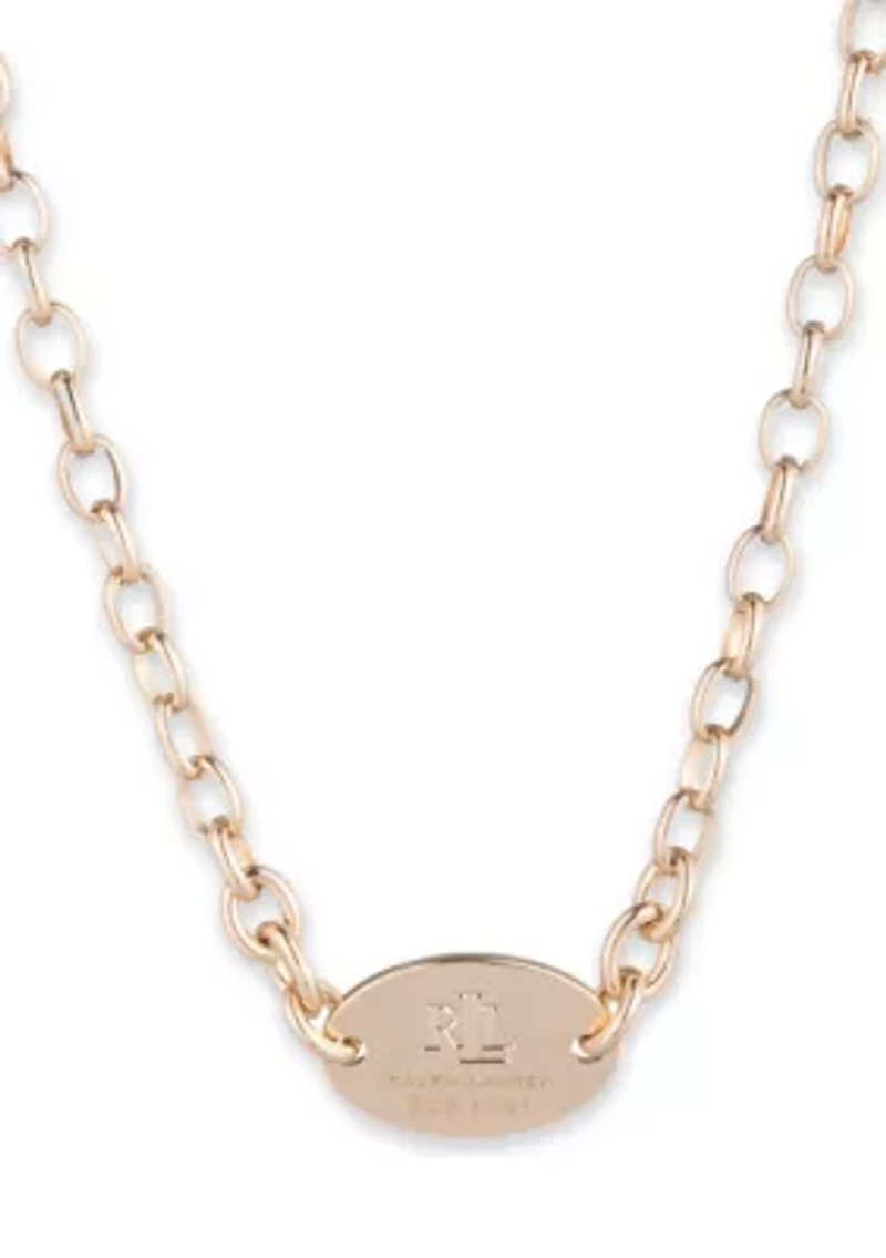 Logo Frontal Necklace