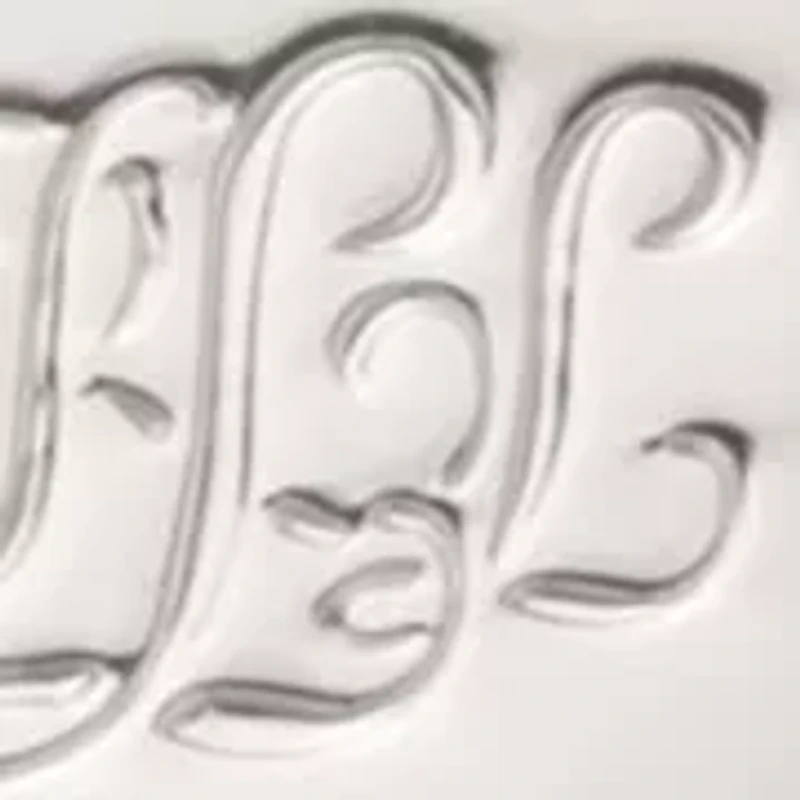 Silver Tone Adjustable Logo Pendant Necklace