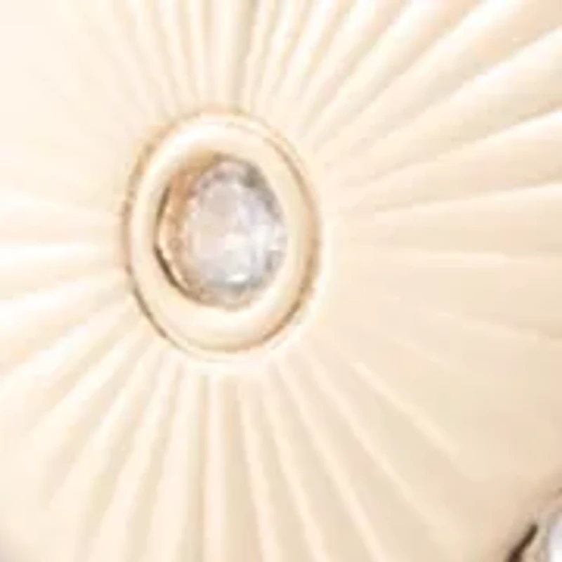 Logo Cubic Zirconia Heart Pendant Necklace