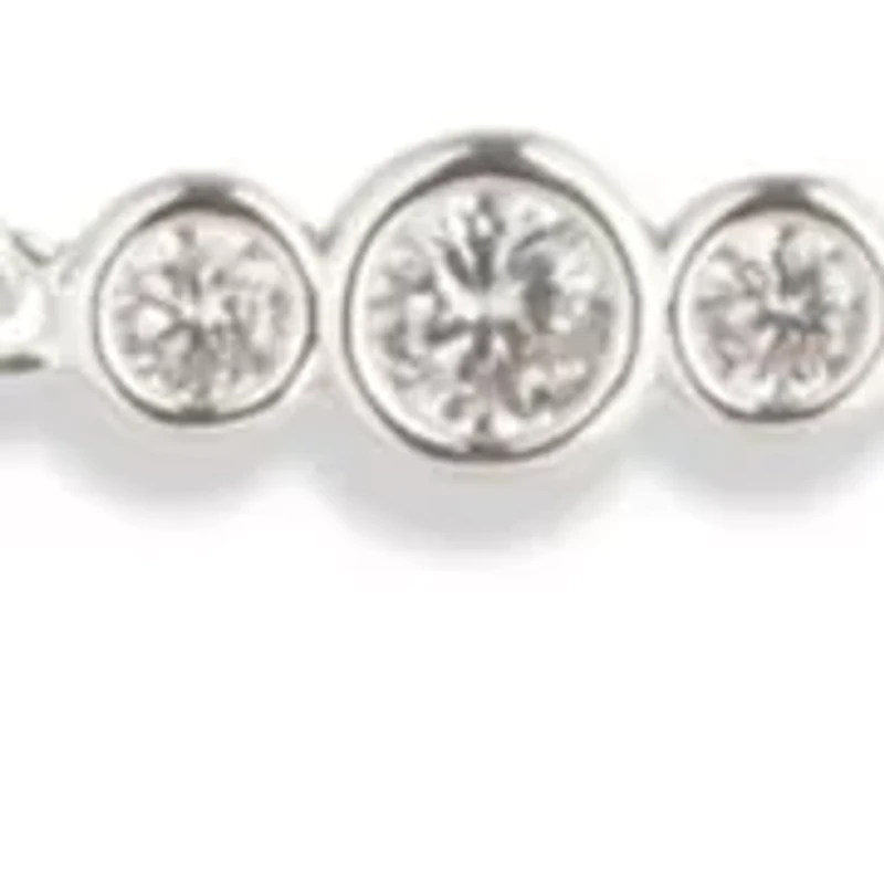  CZ Station Collar Necklace