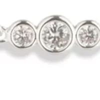  CZ Station Collar Necklace