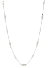  CZ Station Collar Necklace