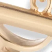  Navy Stirrup Pendant Necklace