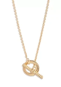  Herringbone Pendant Necklace