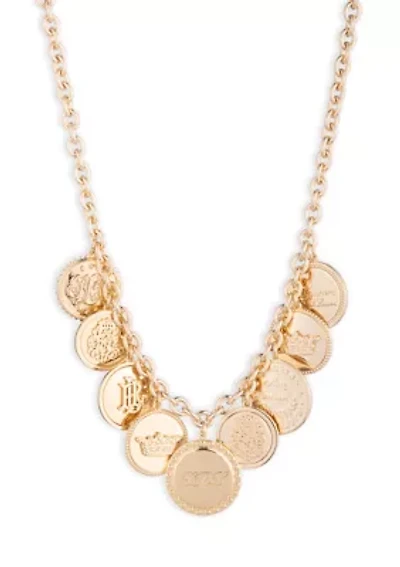  Coin Logo Frontal Necklace