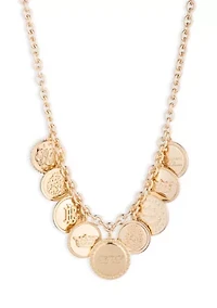  Coin Logo Frontal Necklace