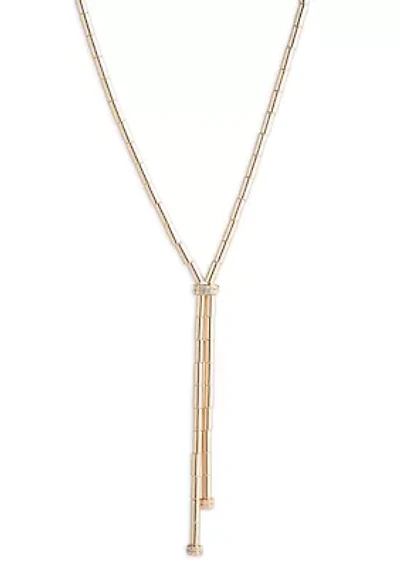 Crystal Pave Y Necklace