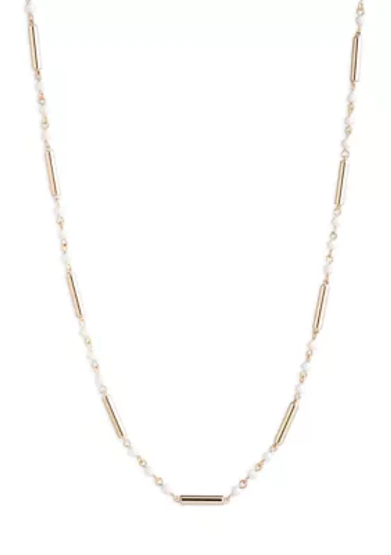 Pearl Bar Strandage Necklace
