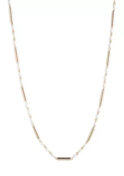  Pearl Bar Strandage Necklace