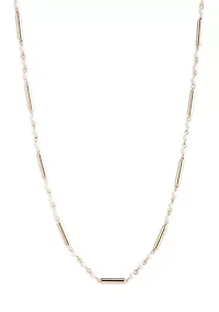  Pearl Bar Strandage Necklace