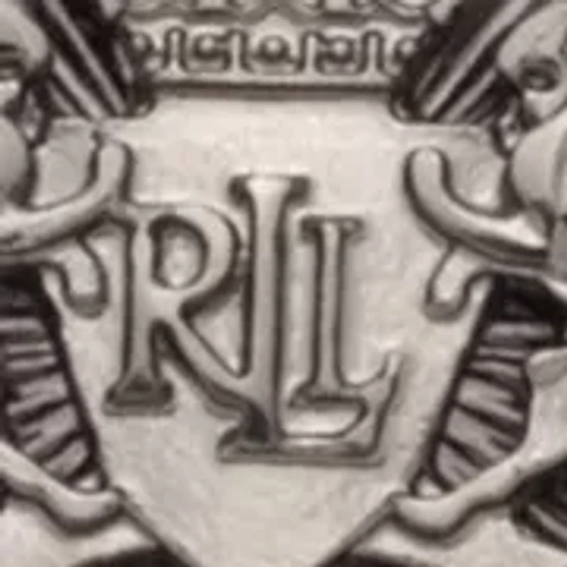 Hematite Tone Gray Crest Pin