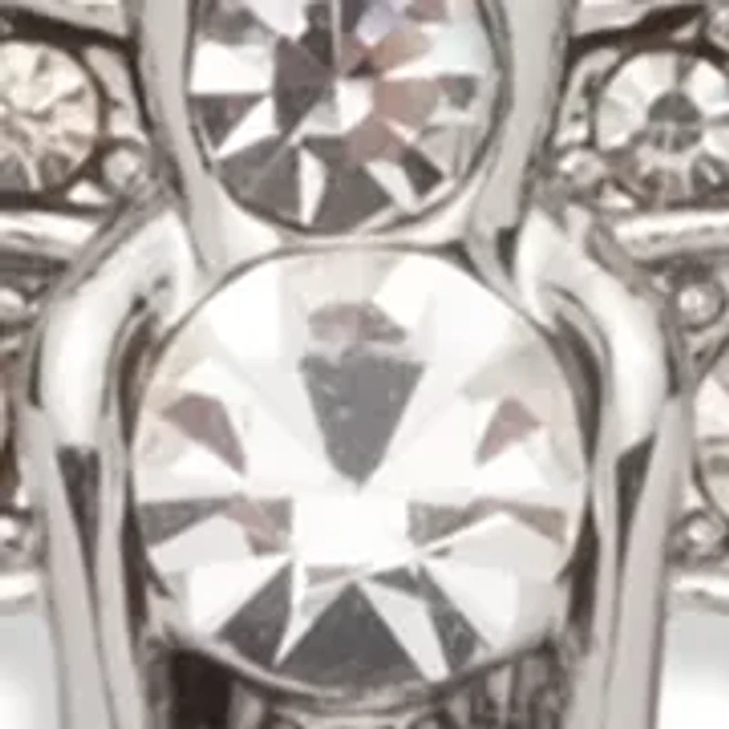 Silver Tone Crystal Dragonfly Pin