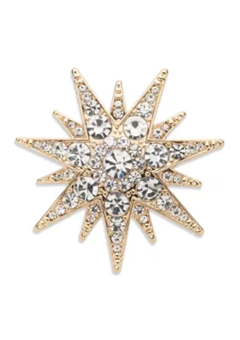 Crystal Starburst Pin